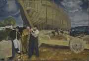 George Bellows Builders of Ships oil